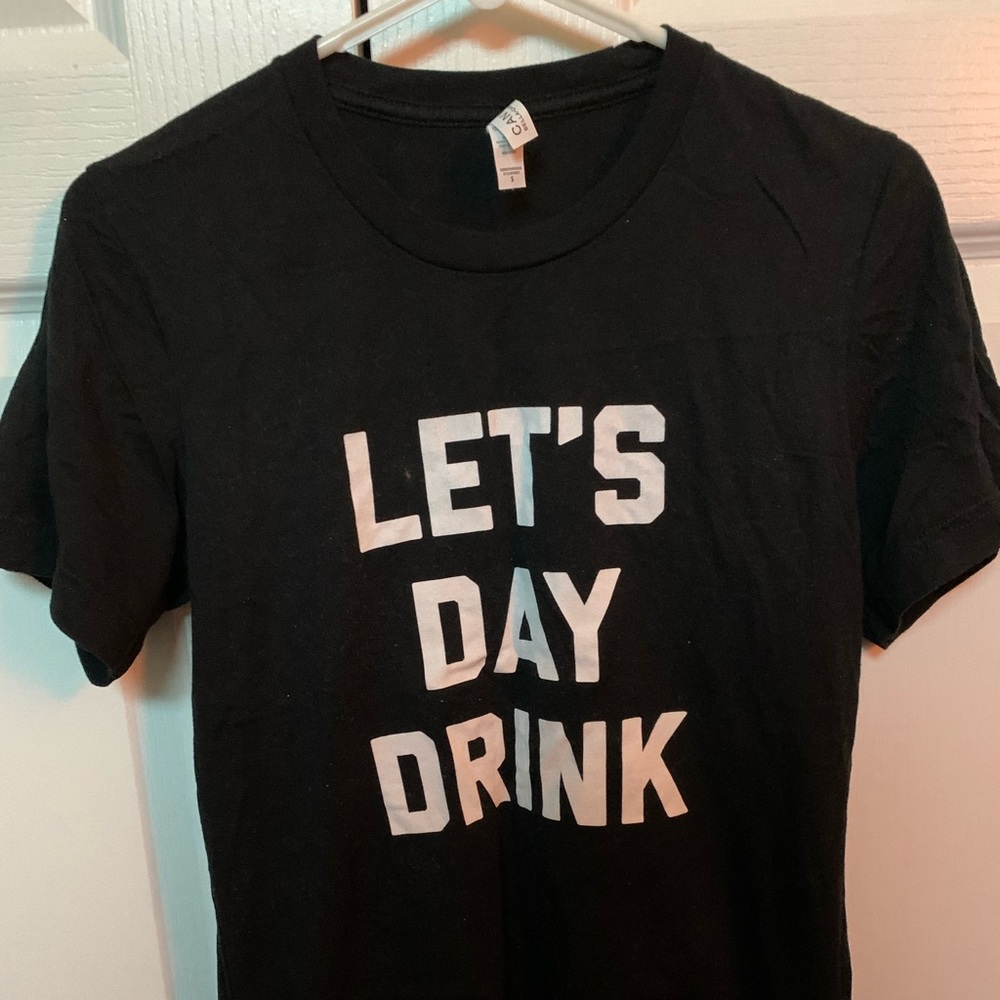Black Lets Day Drink Shirt